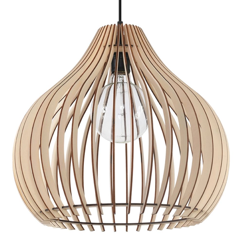 Aprilla Scandinavian Design Wood Pendant Light E27