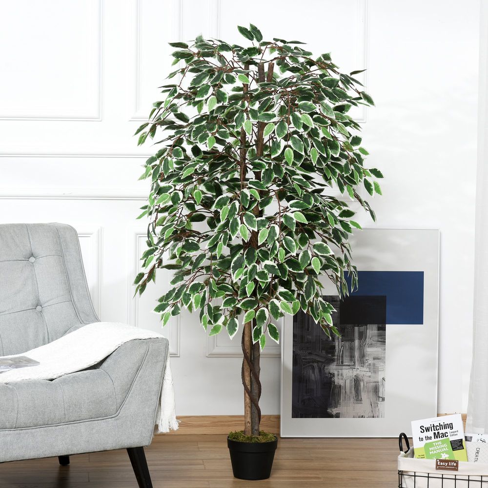 Decorative Artificial Ficus Silk Tree with Nursery Pot - 160cm