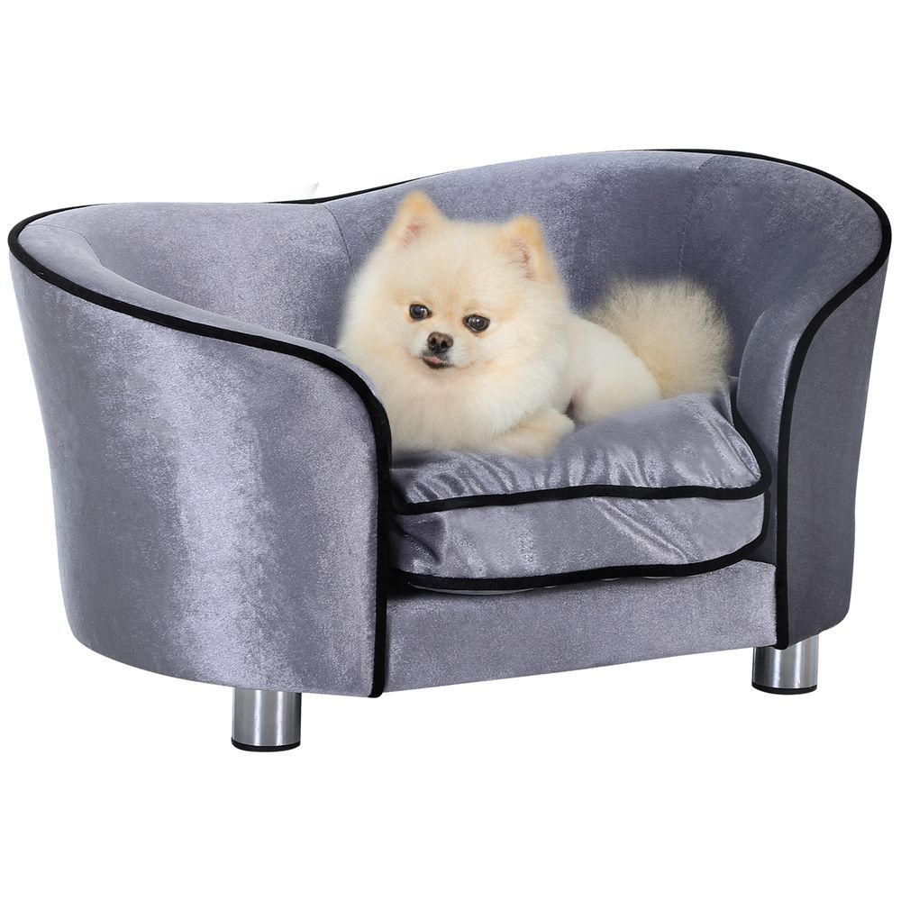 Modern Soft Plush Mini Dog Sofa for Puppy's, Cats & Kittens Aspect