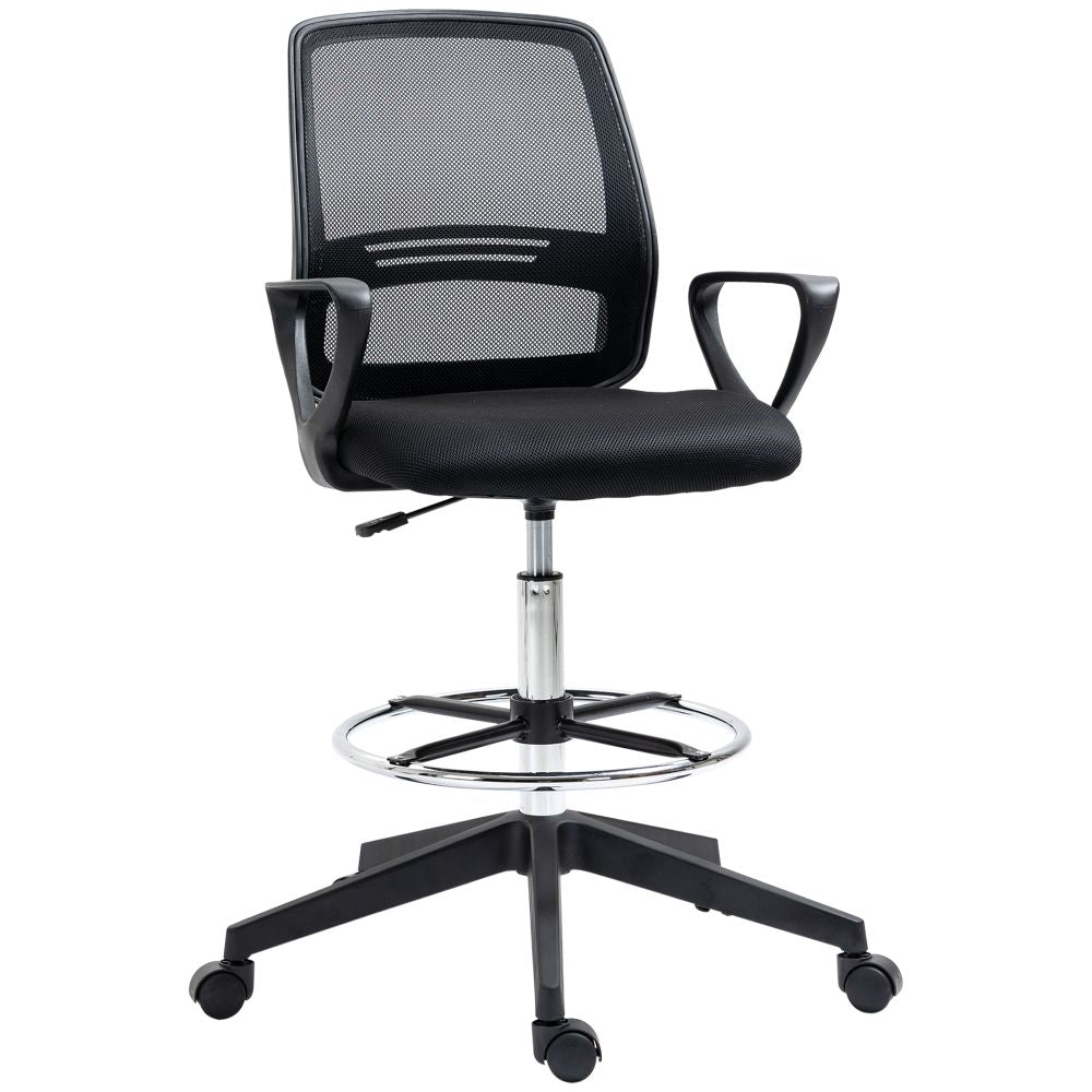 Tall Office Chair with Adjustable Height and Footrest