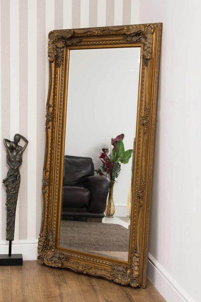 Carved Louis Large Gold Wall Mirror 175cm x 89cm