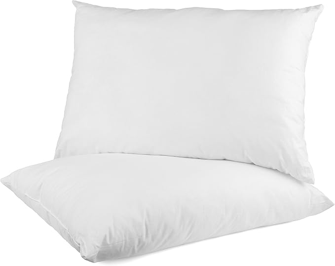 OLIVIA ROCCO 2 Pack Luxury Bounce Back Pillows – Premium Fibre Filling
