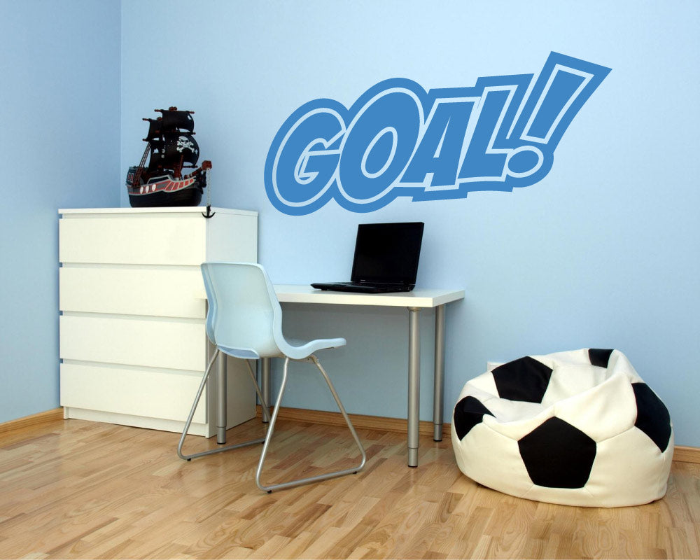 Goal sticker football wall decor gift for footballers