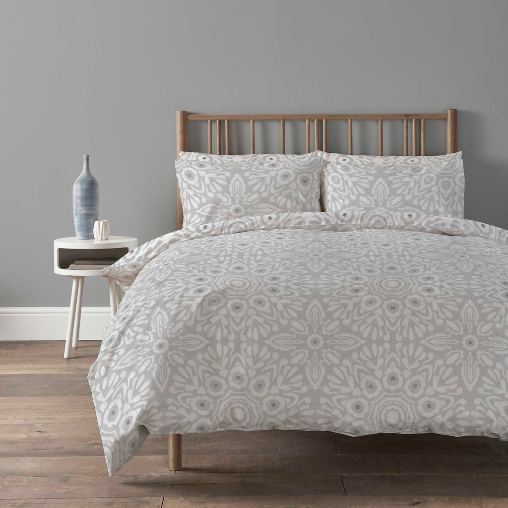 Olivia Rocco Alhambra Natural Duvet Cover & Pillowcase Set – Geometric Print