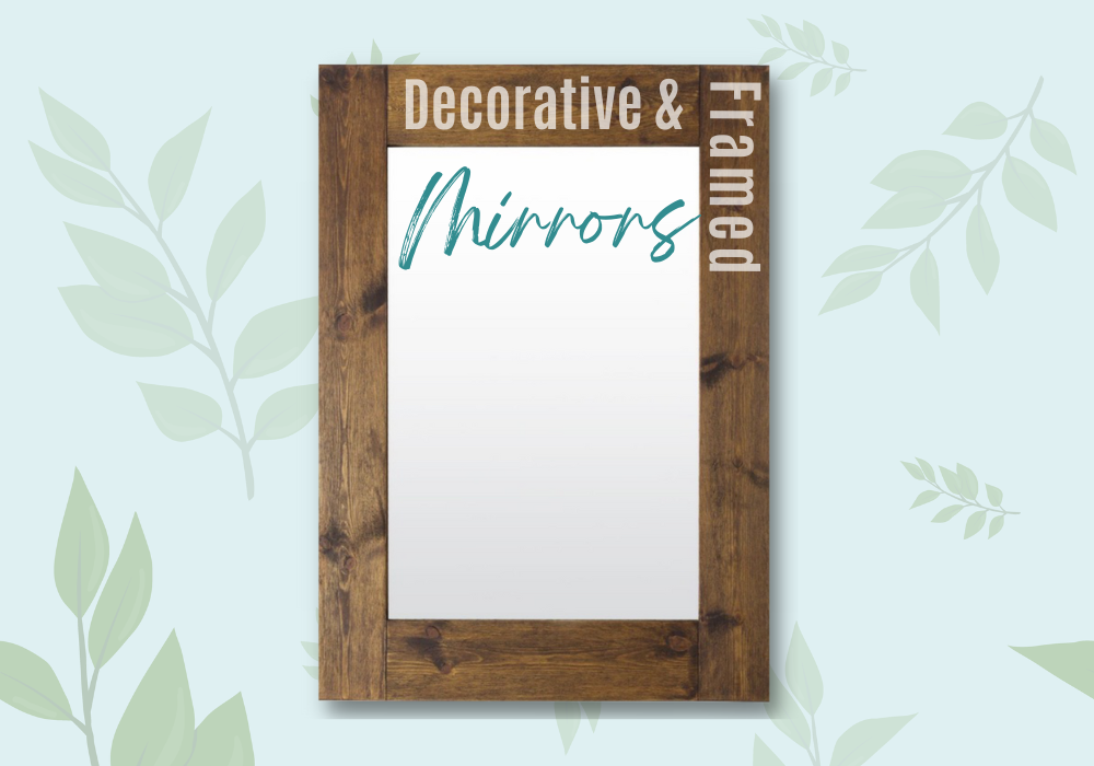 framed and decorative wall mirrors link