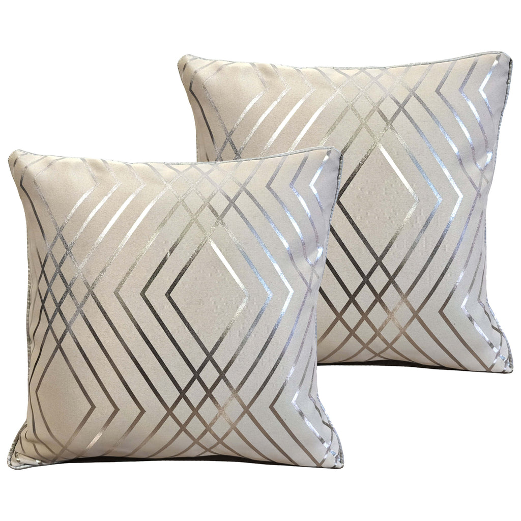 OLIVIA ROCCO Geo Sparkle Cushion Covers - 2 Pack