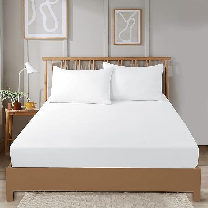 OLIVIA ROCCO Plain Dye Fitted Sheet – Super Soft, Easy Care Bedding