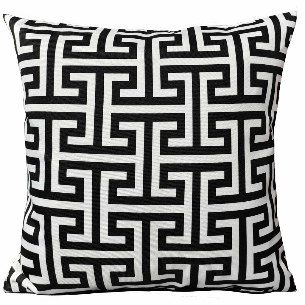 Waterproof Milano Black Hollowfibre Cushions by OLIVIA ROCCO - 43x43cm