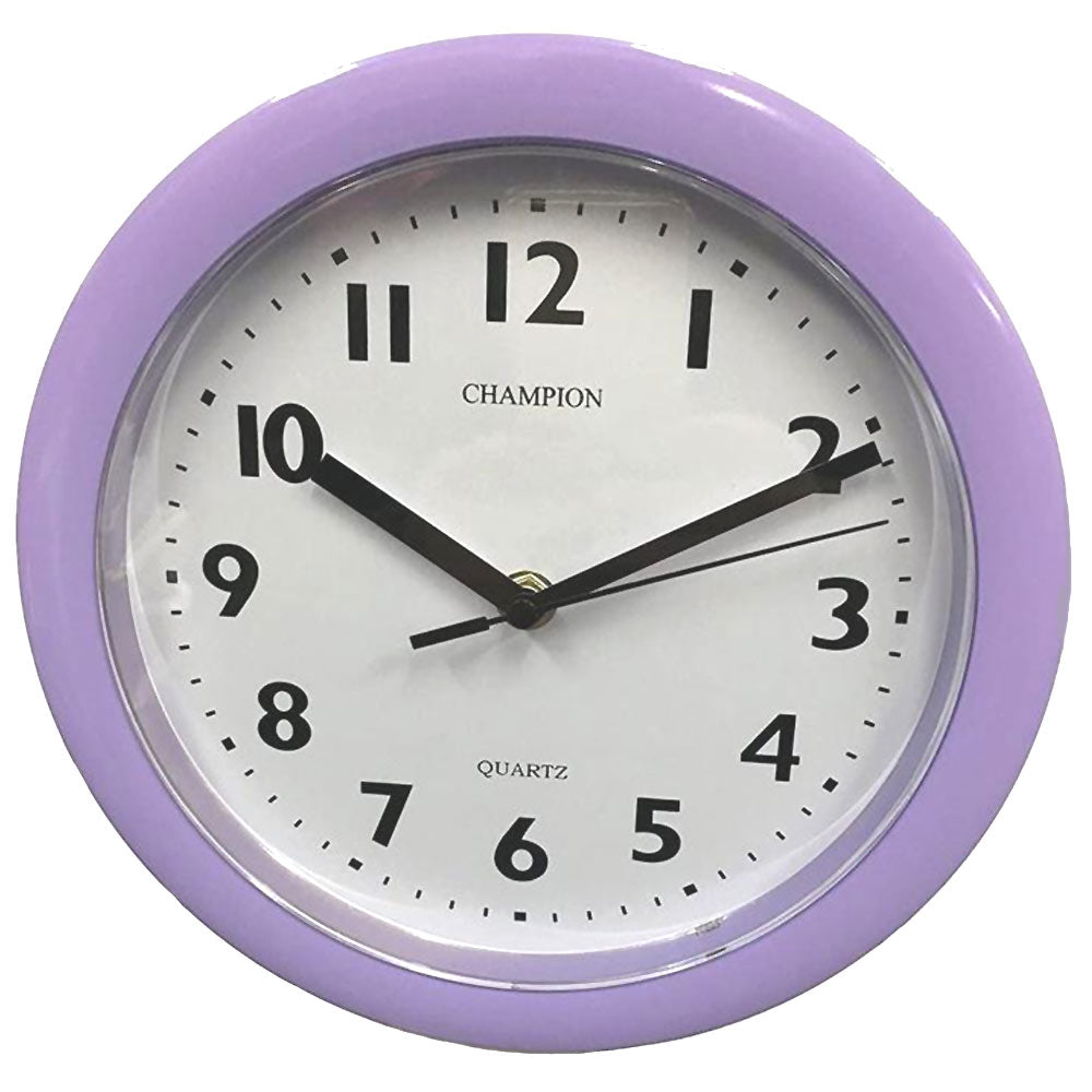 Champion 23cm Lilac Kitchen Wall Clock - KC515LIL