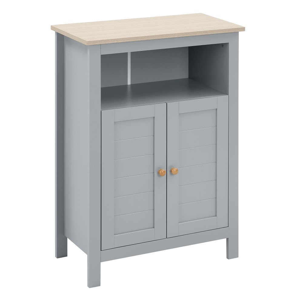 Kleankin Floor Standing Bathroom Cabinet - Grey