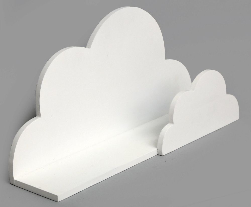 40cm White Cloud Shelf for Bedrooms or Nursery