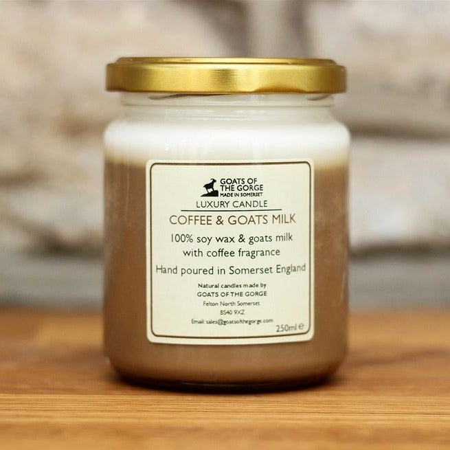 Goats Milk Coffee Candle - 100% Soy Wax