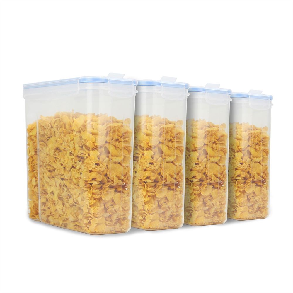 Pukkr Plastic Cereal Containers - Set of 4