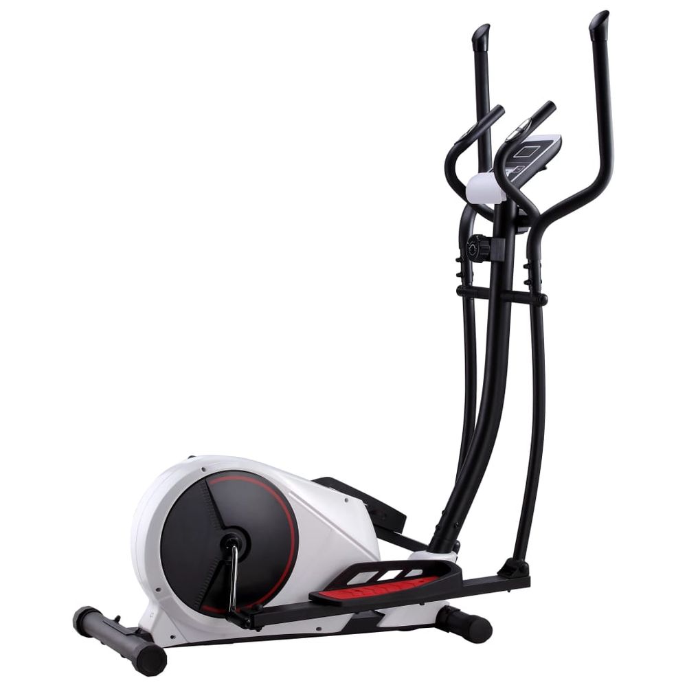 Magnetic Elliptical Cross Trainer with Pulse Measurement - Black & White