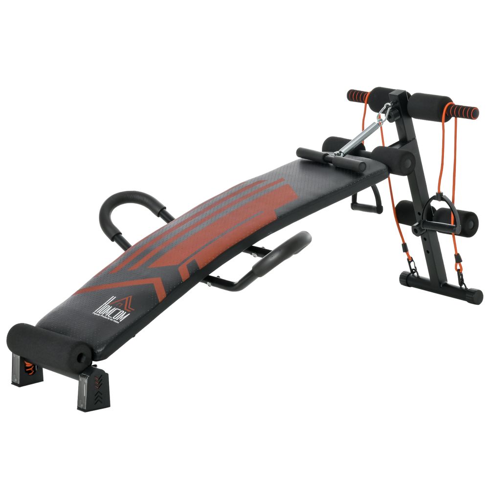 Homcom Multifunctional Sit Up Bench with Headrest