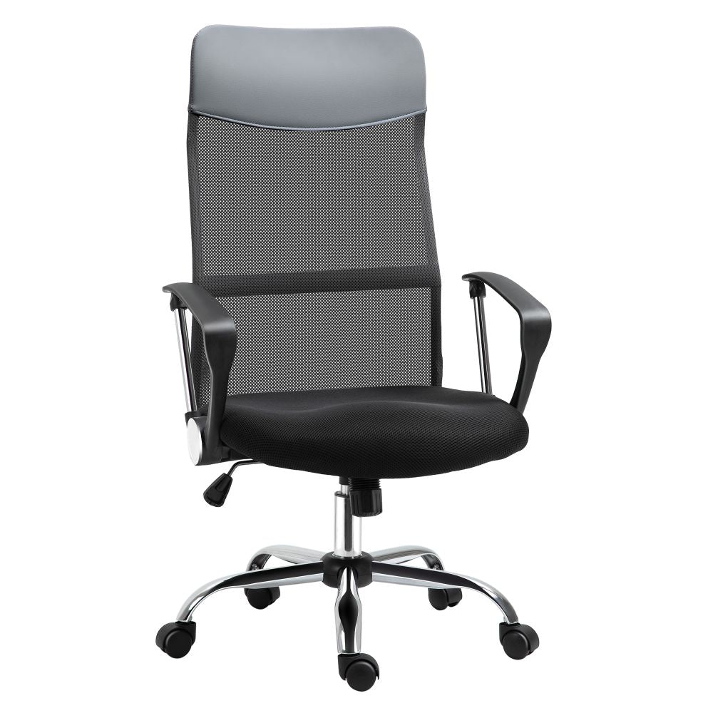 Executive Office Chair with High Mesh Back - Black