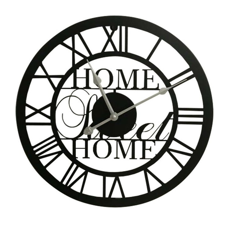 40CM Metal Home Sweet Home Wall Clock