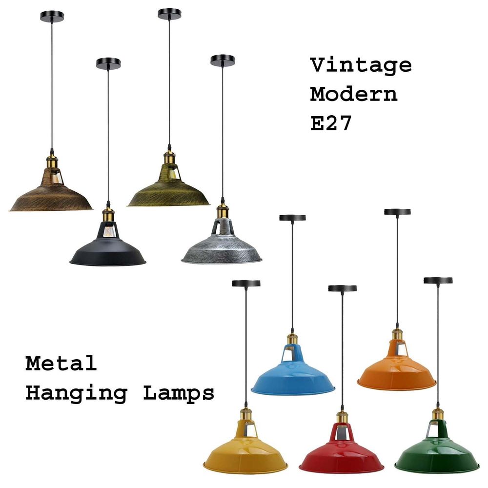 Modern Vintage Industrial Metal Pendant Lights