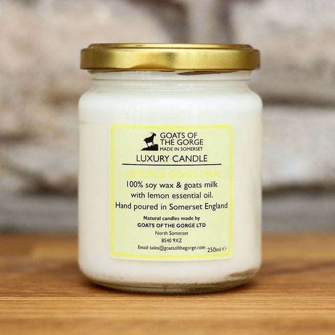 Goats Milk Lemon Candle - 100% Soy Wax