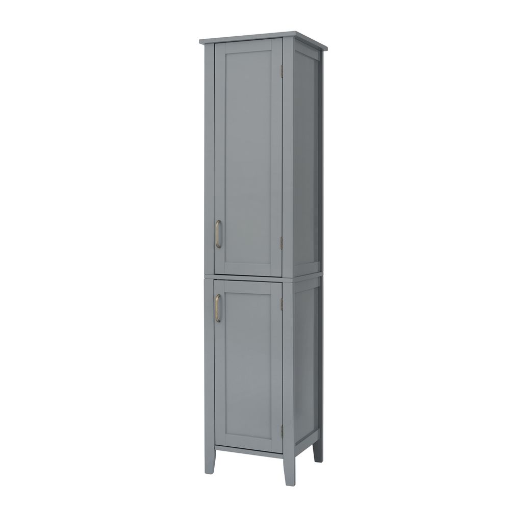 Mercer Grey Wooden Bathroom Tall Storage Cabinet Tower