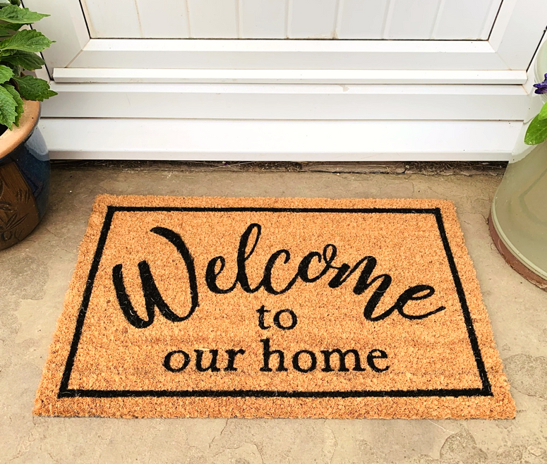 Coir Welcome To Our Home Doormat