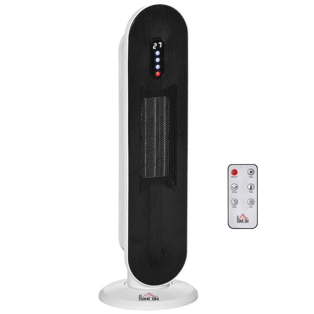 1200W/2000W Oscillating Ceramic Space Heater with Remote