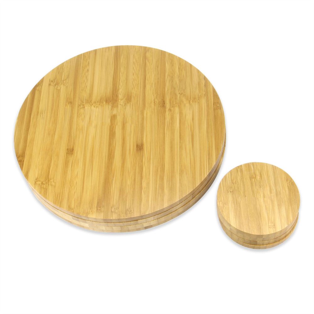 Set of 4 Bamboo Placemats and Coasters - Maison & White