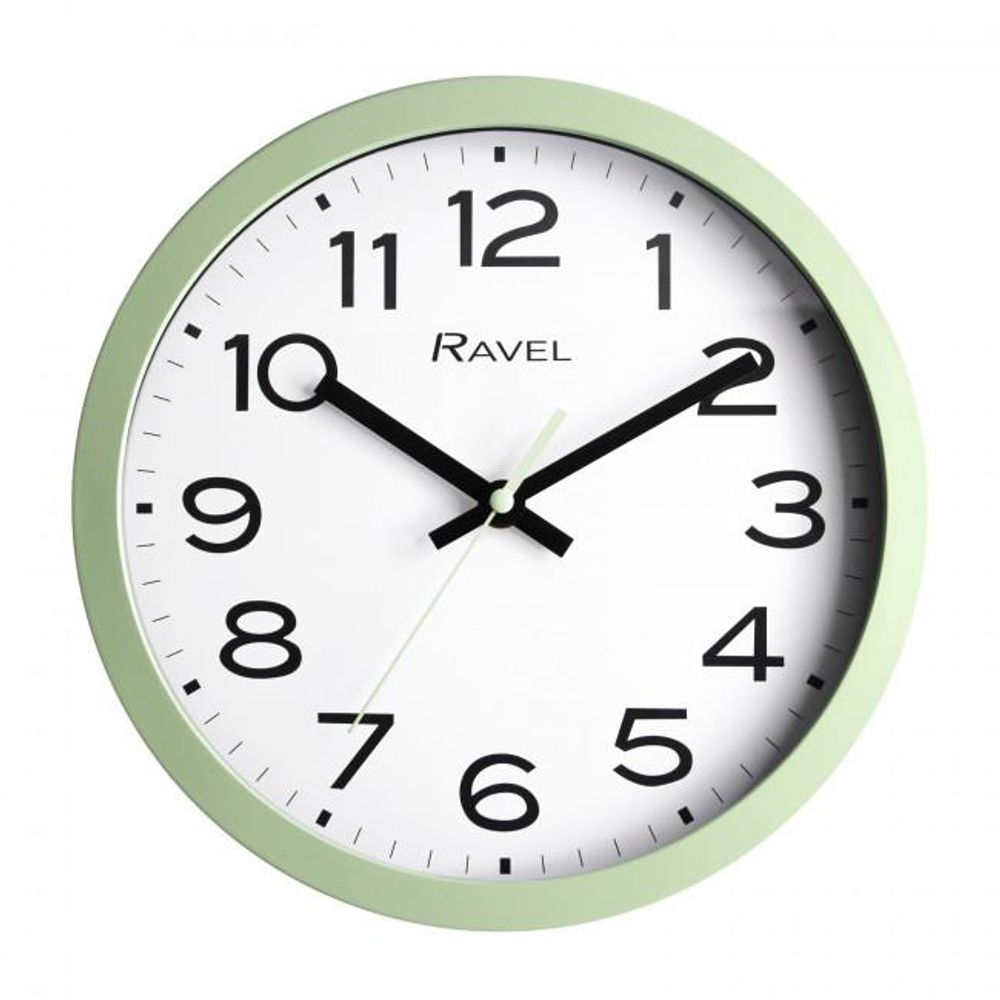Ravel 25cm White Dial Sage Wall Clock - R.WC.25.11