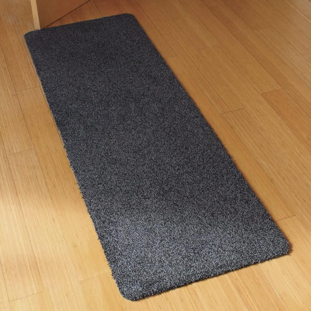 JVL Tanami Two tone Fleck Charcoal Doormat Runner - 50cm x 150 cm
