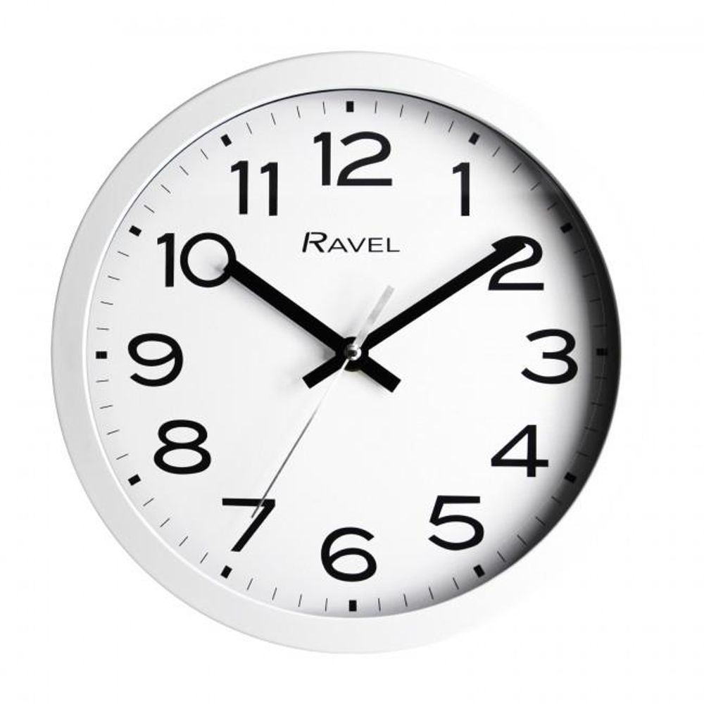 Ravel 25cm White Wall Clock - R.WC.25.4
