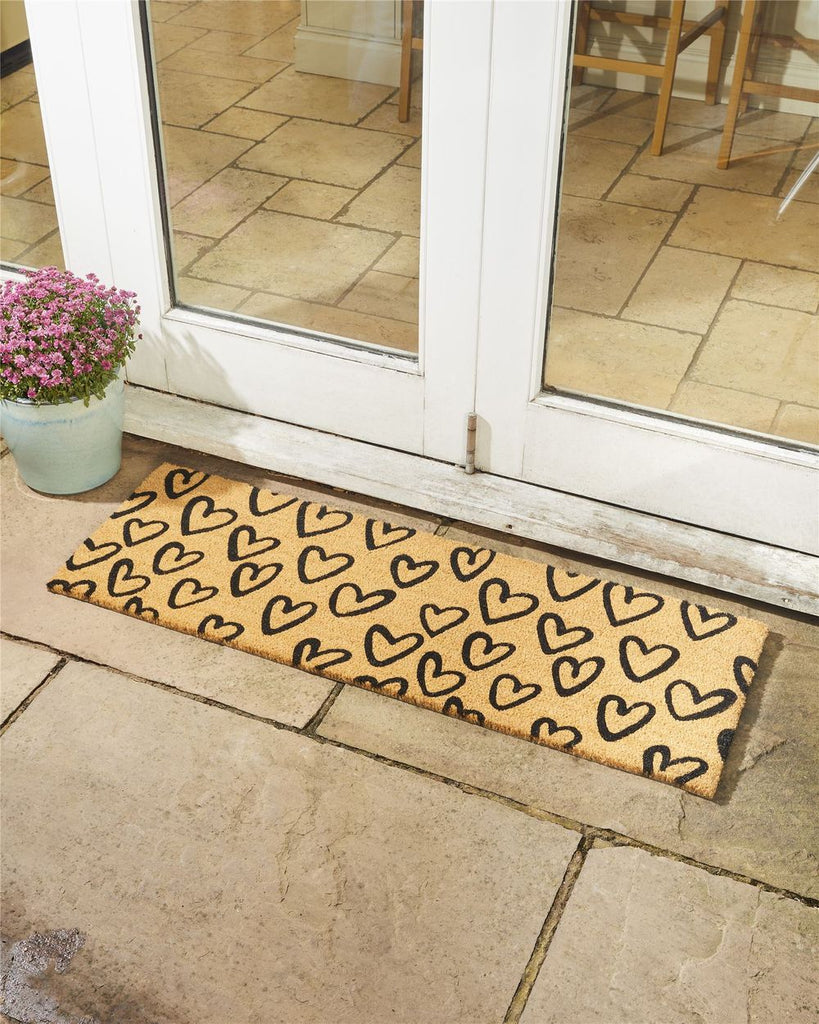 Astley PVC Backed Hearts Doormat - 40cm x 120cm