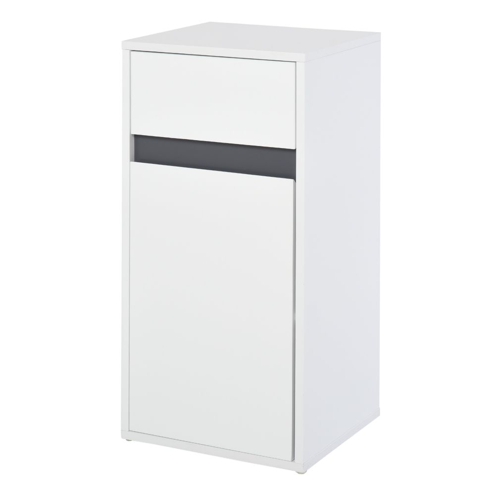 Modern Minimalistic White Bathroom Storage Cabinet
